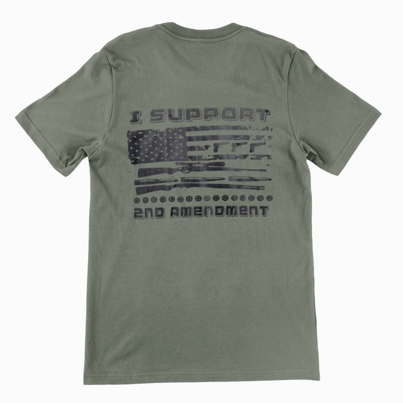 Support 2nd Amendment Handmade Sublimated Graphic Tee - Picture 9 of 9